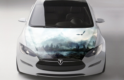 Винилография на капот K17002